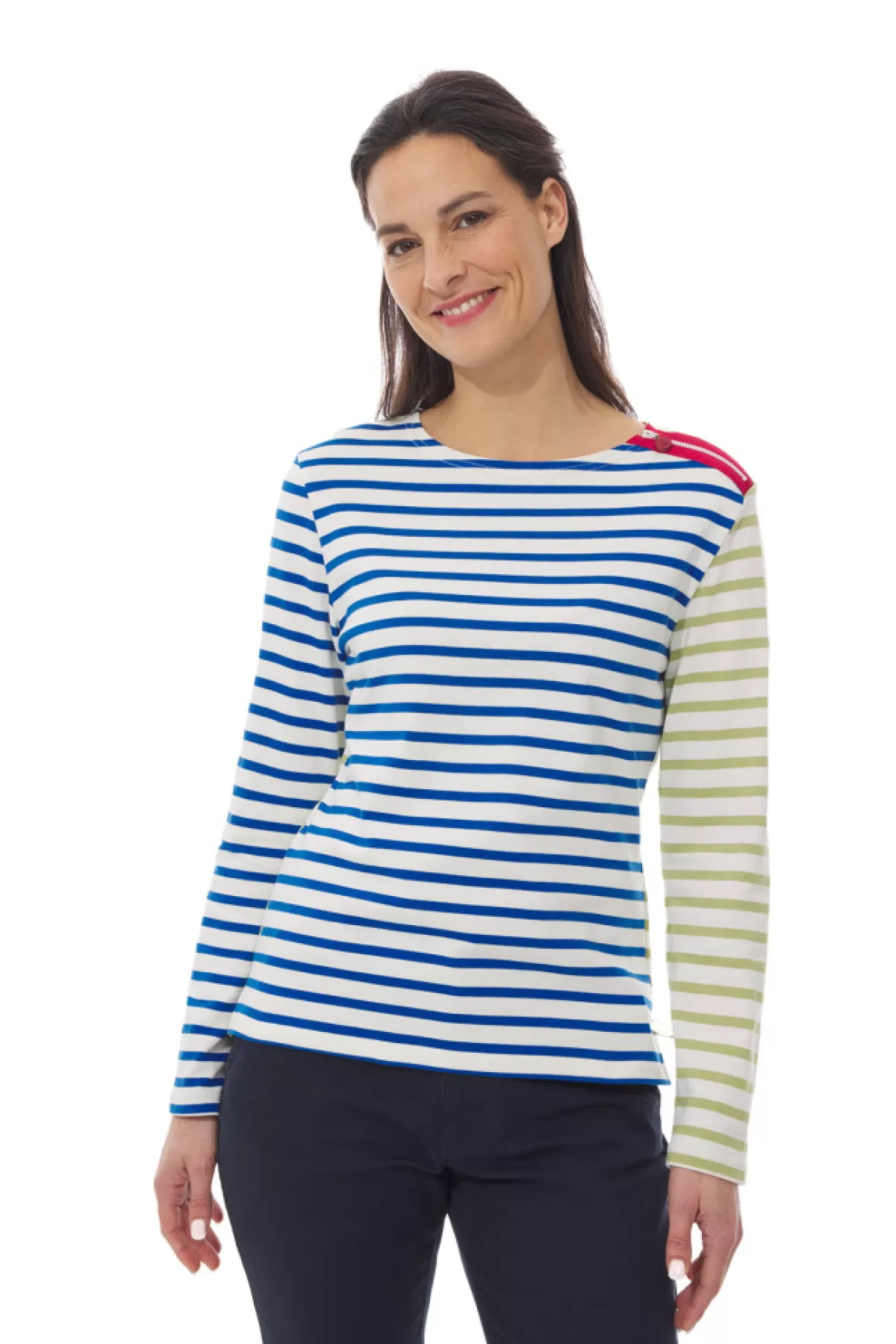 Women Mousqueton Marinière Zippée